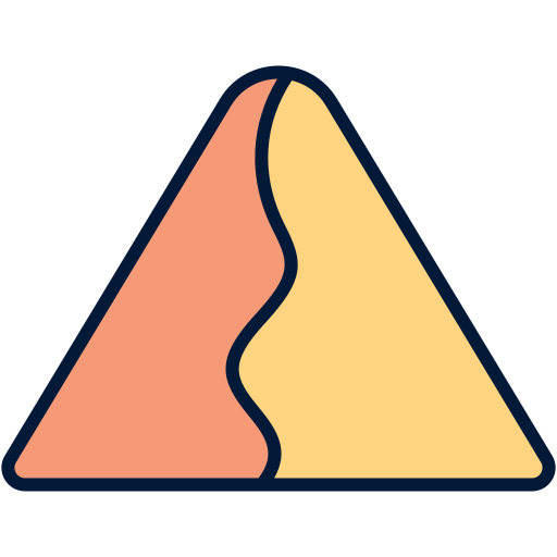 모래 언덕 Generic Outline Color icon