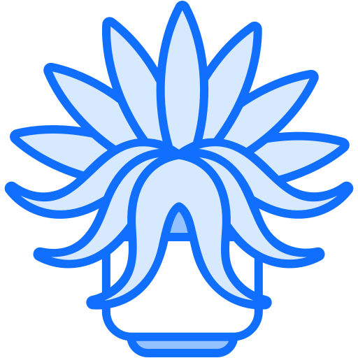 거미 식물 Generic Blue icon