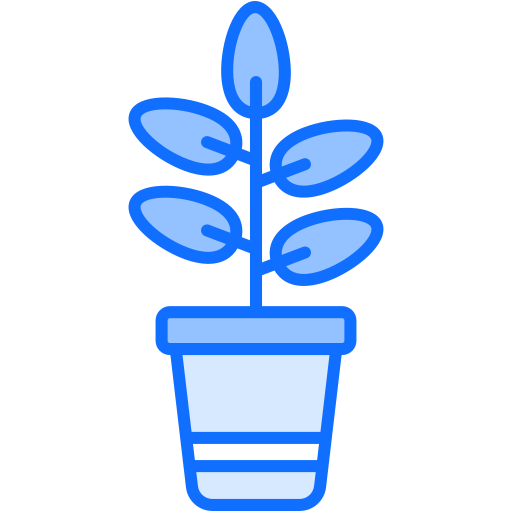 pianta di gomma Generic Blue icona