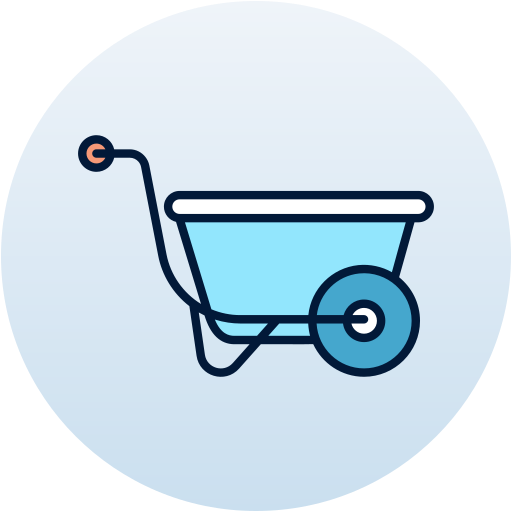 Wheelbarrow Generic Circular icon