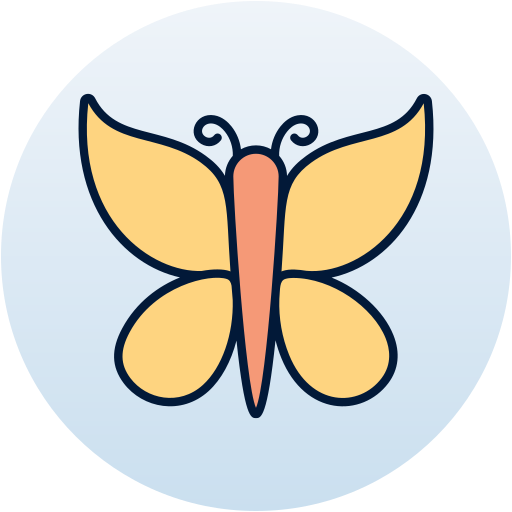 mariposa Generic Circular icono