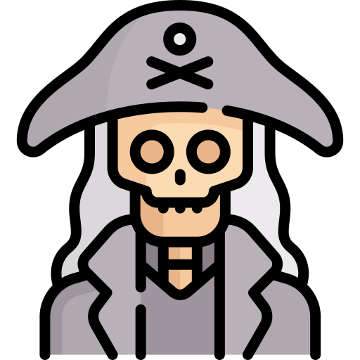 pirata Special Lineal color icono