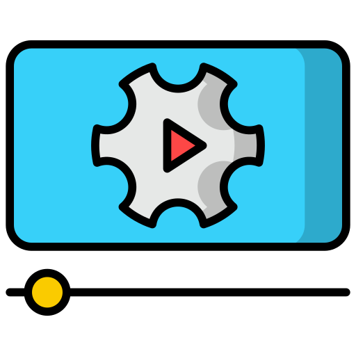 video speler Generic Outline Color icoon