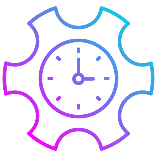 gestión del tiempo Generic Gradient icono