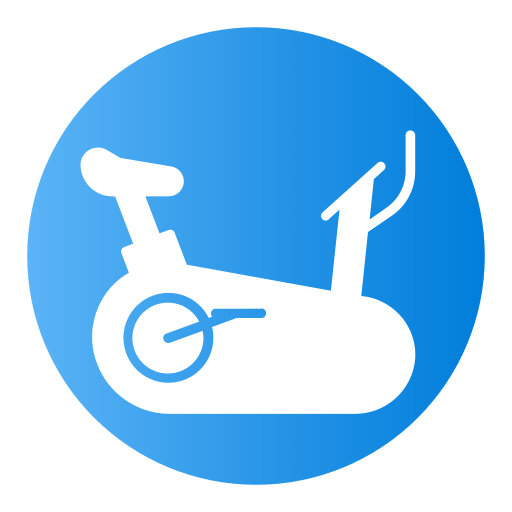 rower stacjonarny Generic Flat Gradient ikona