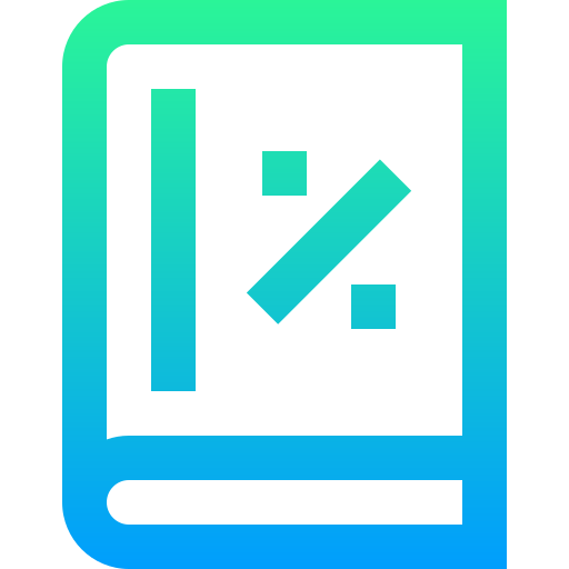 Book Super Basic Straight Gradient icon