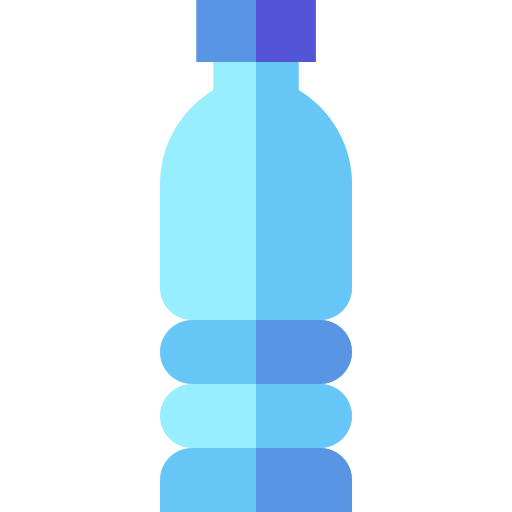 garrafa de agua Basic Straight Flat Ícone