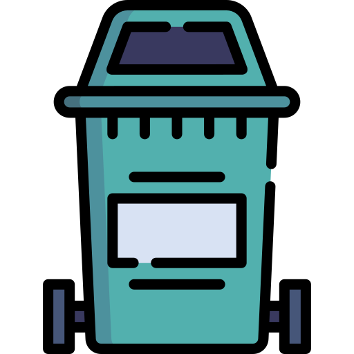contenedor de basura Special Lineal color icono