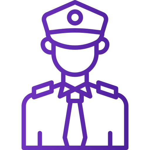 polizia stradale Generic Gradient icona