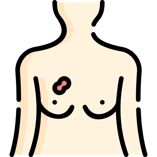 tumore al seno Special Lineal color icona