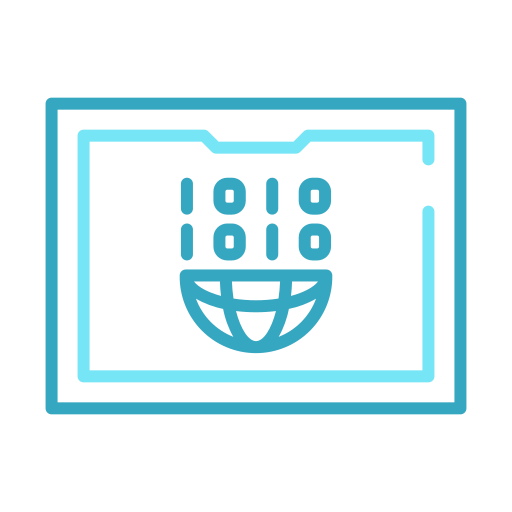 Binary code Generic Outline Color icon