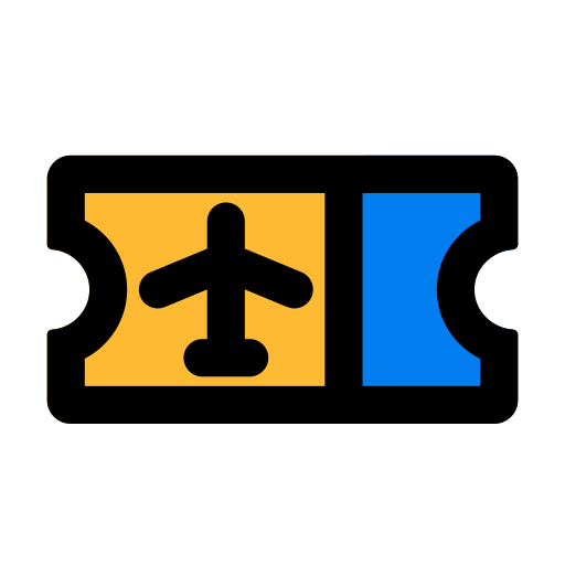 비행기표 Generic Outline Color icon