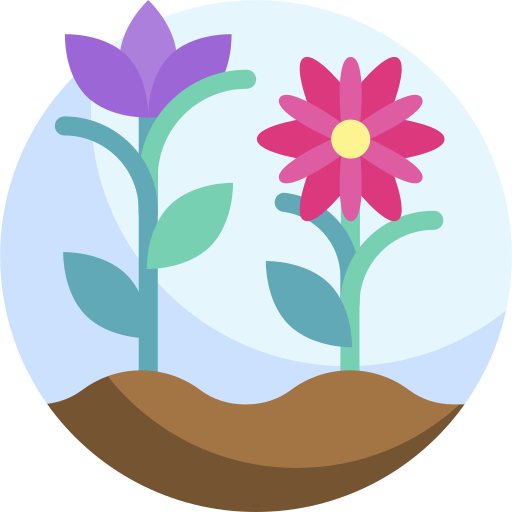 花 Detailed Flat Circular Flat icon