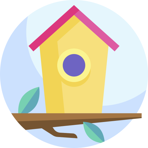 dom dla ptaków Detailed Flat Circular Flat ikona