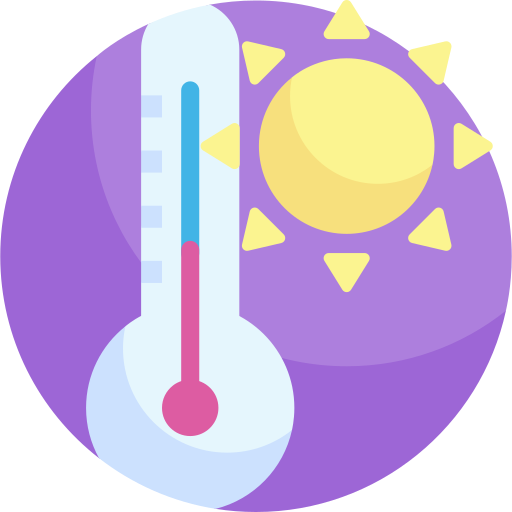 temperatura Detailed Flat Circular Flat icono