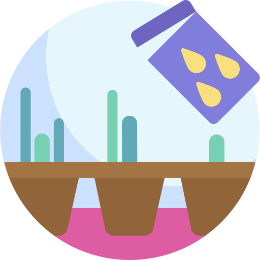 jardinería Detailed Flat Circular Flat icono