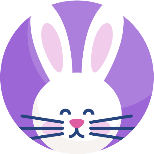 イースターのウサギ Detailed Flat Circular Flat icon