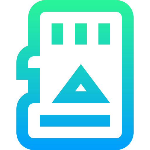 geheugenkaart Super Basic Straight Gradient icoon
