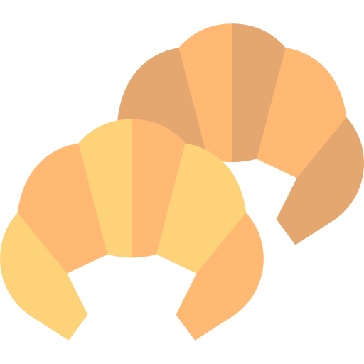 Croissant Basic Straight Flat icon