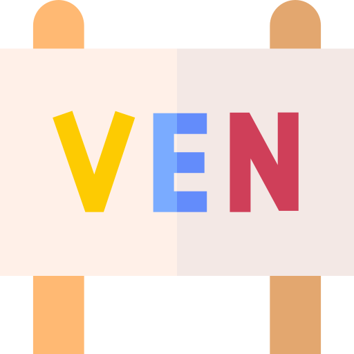venezuela Basic Straight Flat icono