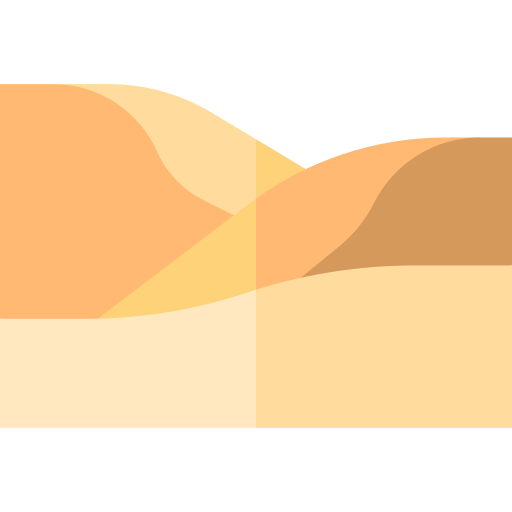 모래 언덕 Basic Straight Flat icon