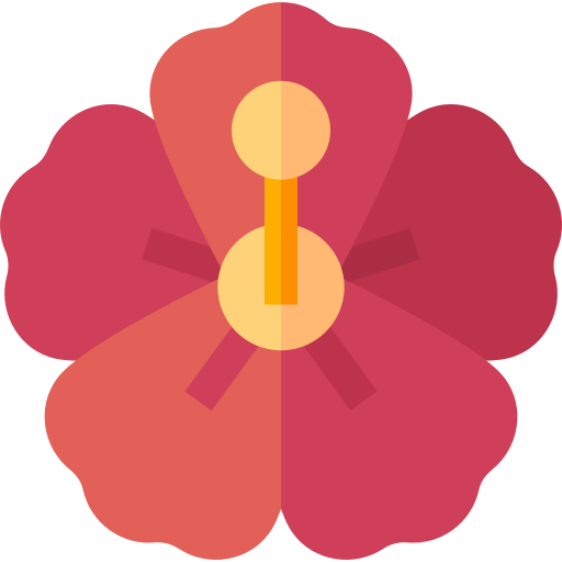 hibiscus Basic Straight Flat icoon