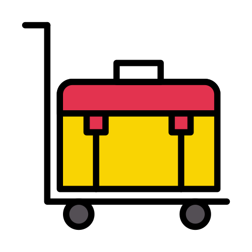 荷物カート Vector Stall Lineal Color icon