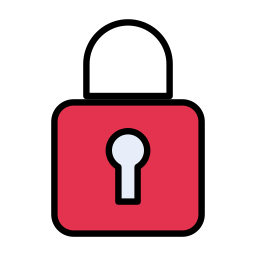 Lock Vector Stall Lineal Color icon