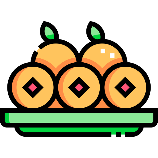 pomarańczowy Detailed Straight Lineal color ikona