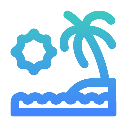 plaża Generic Gradient ikona