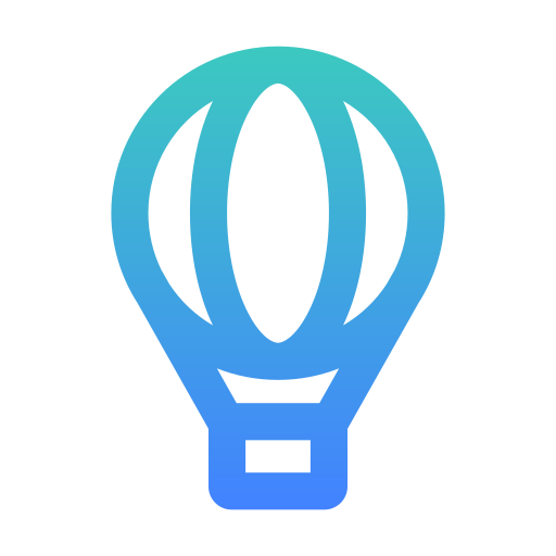 Hot air balloon Generic Gradient icon