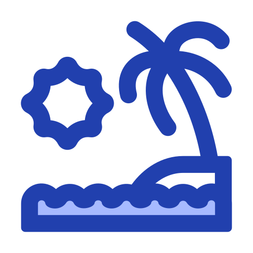 пляж Generic Blue иконка