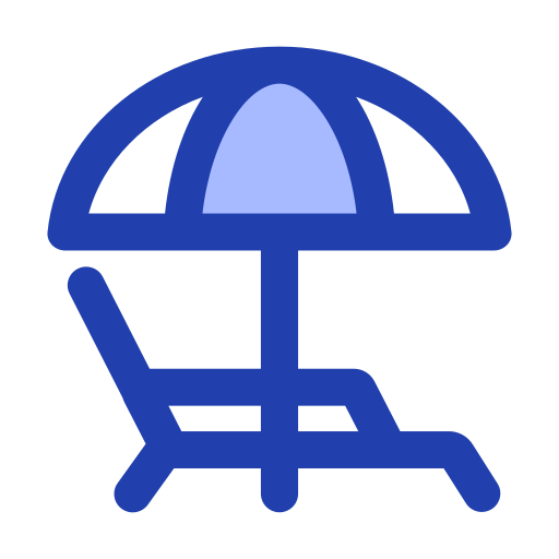비치 체어 Generic Blue icon