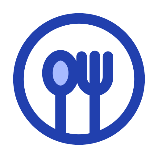 Cutlery Generic Blue icon