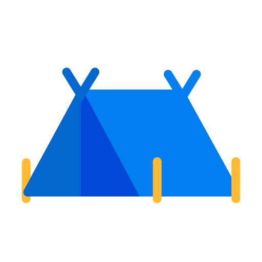 namiot kempingowy Generic Flat ikona