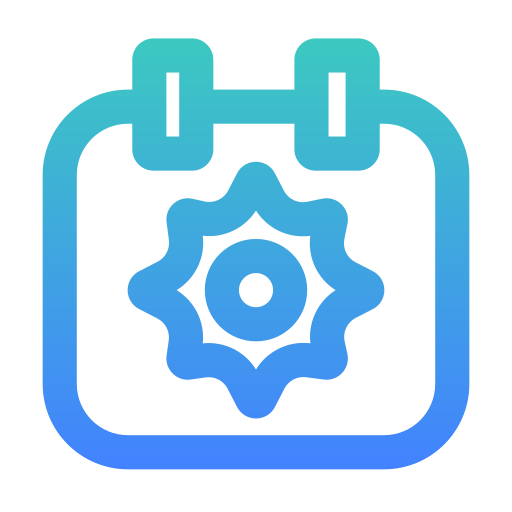 calendrier Generic Gradient Icône