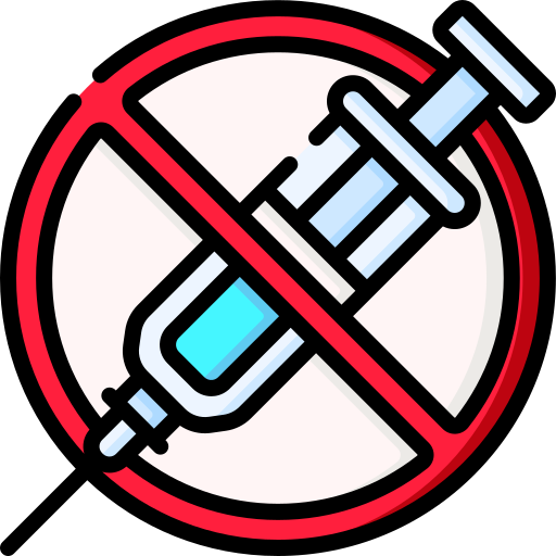Żadnych szczepionek Special Lineal color ikona
