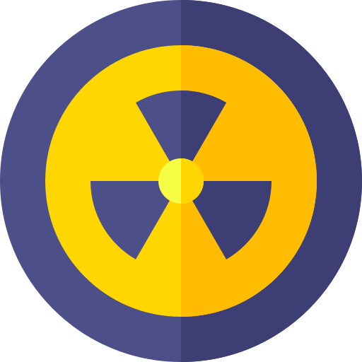 radioactief Basic Straight Flat icoon