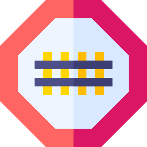 ferrocarril Basic Straight Flat icono