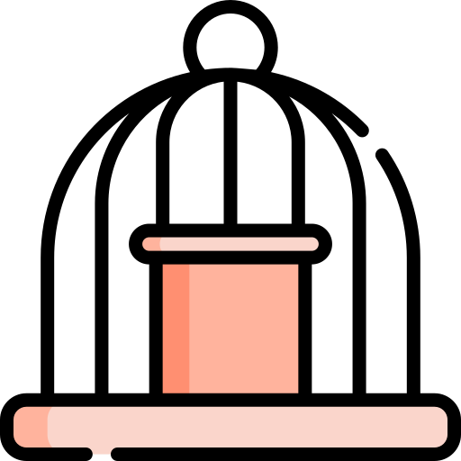 käfig Kawaii Lineal color icon