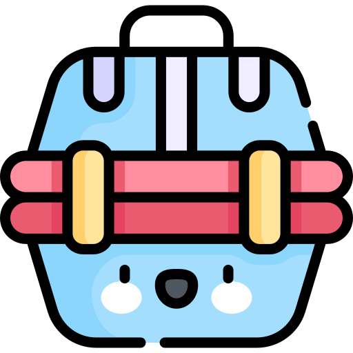 Pet carrier Kawaii Lineal color icon