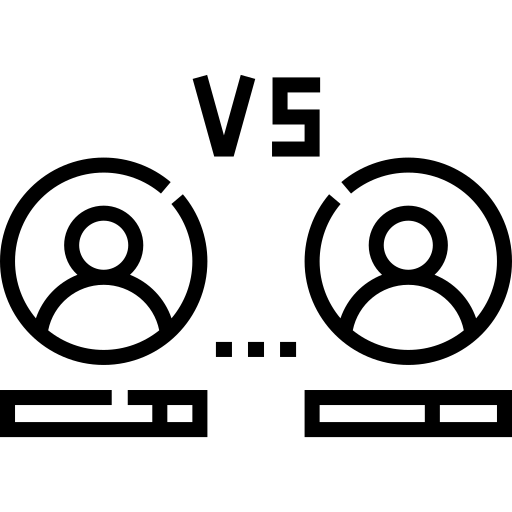 versus Detailed Straight Lineal icoon