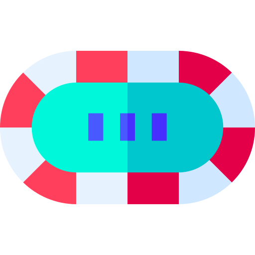 pokertisch Basic Straight Flat icon