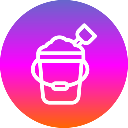 모래 양동이 Generic Flat Gradient icon