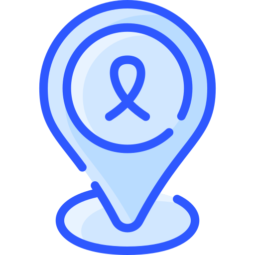 Location pin Vitaliy Gorbachev Blue icon