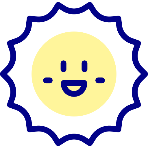 太陽 Detailed Mixed Lineal color icon