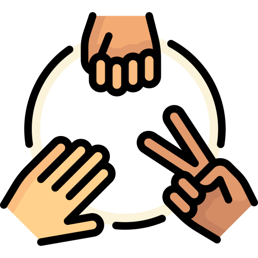Rock paper scissors Special Lineal color icon
