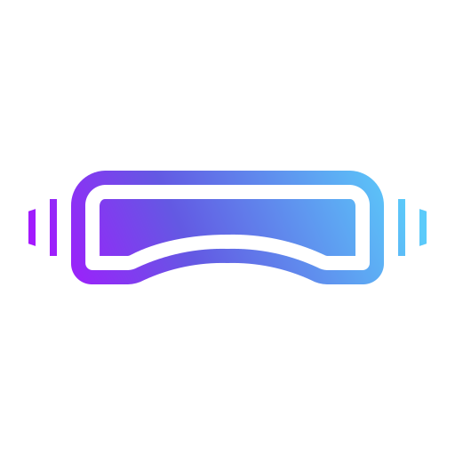 vidrio de realidad virtual Generic Flat Gradient icono