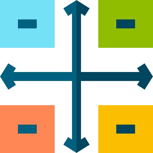 matrix Basic Straight Flat icon