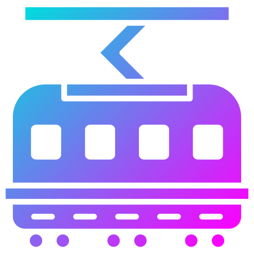 tram Generic Flat Gradient icoon